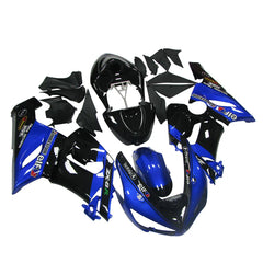 Kawasaki ZX-6R / 636 2005-2006 Blue and Black B fairing kit left side view