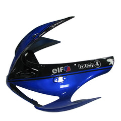 Kawasaki ZX-6R / 636 2005-2006 Blue and Black B tail section fairing detail view 3
