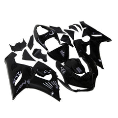Kawasaki ZX-6R / 636 2005-2006 Gloss Black No Lettering fairing kit left side view