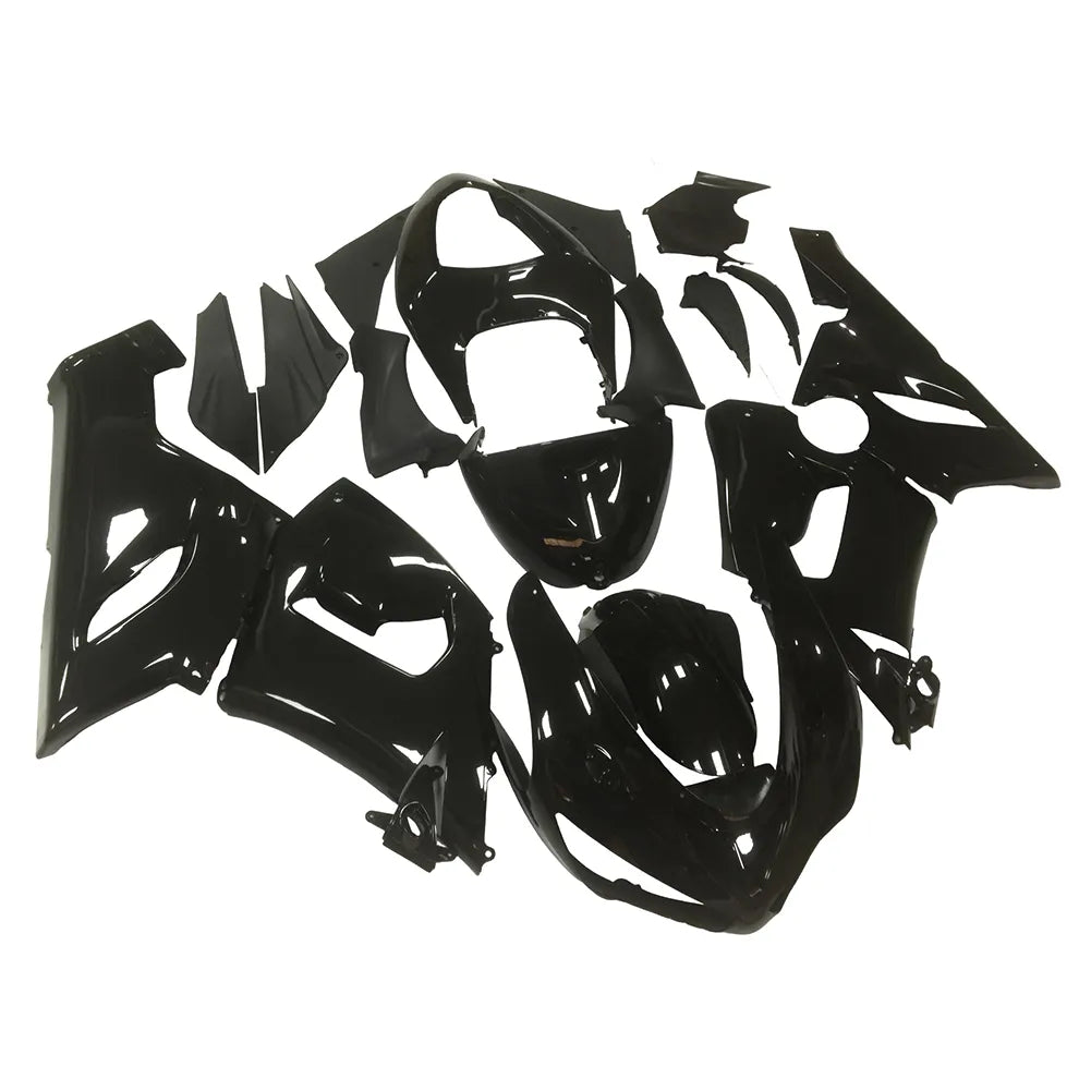 Kawasaki ZX-6R / 636 2005-2006 Gloss Black No Lettering tail section fairing side view
