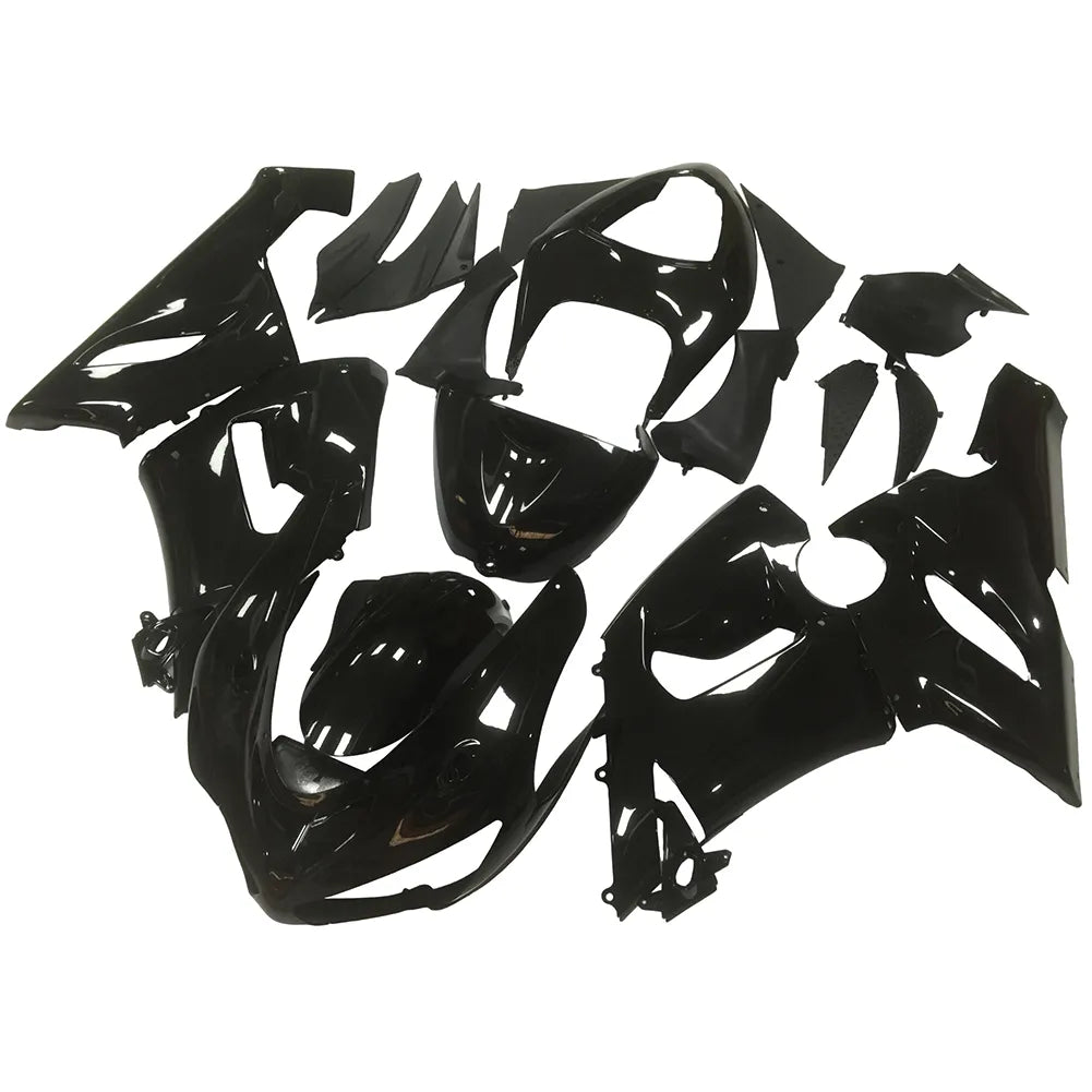 Kawasaki ZX-6R / 636 2005-2006 Gloss Black No Lettering tail section fairing detail view 1