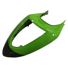 Kawasaki ZX-6R / 636 2005-2006 Green and Black without Logos tail section fairing detail view 3