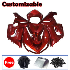 Kawasaki ZX-6R / 636 2005-2006 Full Pearl Red Fairing Kit