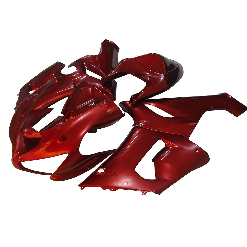 Kawasaki ZX-6R / 636 2005-2006 Full Pearl Red fairing kit front view
