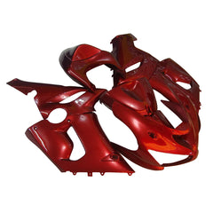 Kawasaki ZX-6R / 636 2005-2006 Full Pearl Red fairing kit left side view
