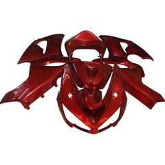 Kawasaki ZX-6R / 636 2005-2006 Full Pearl Red tail section fairing detail view 13