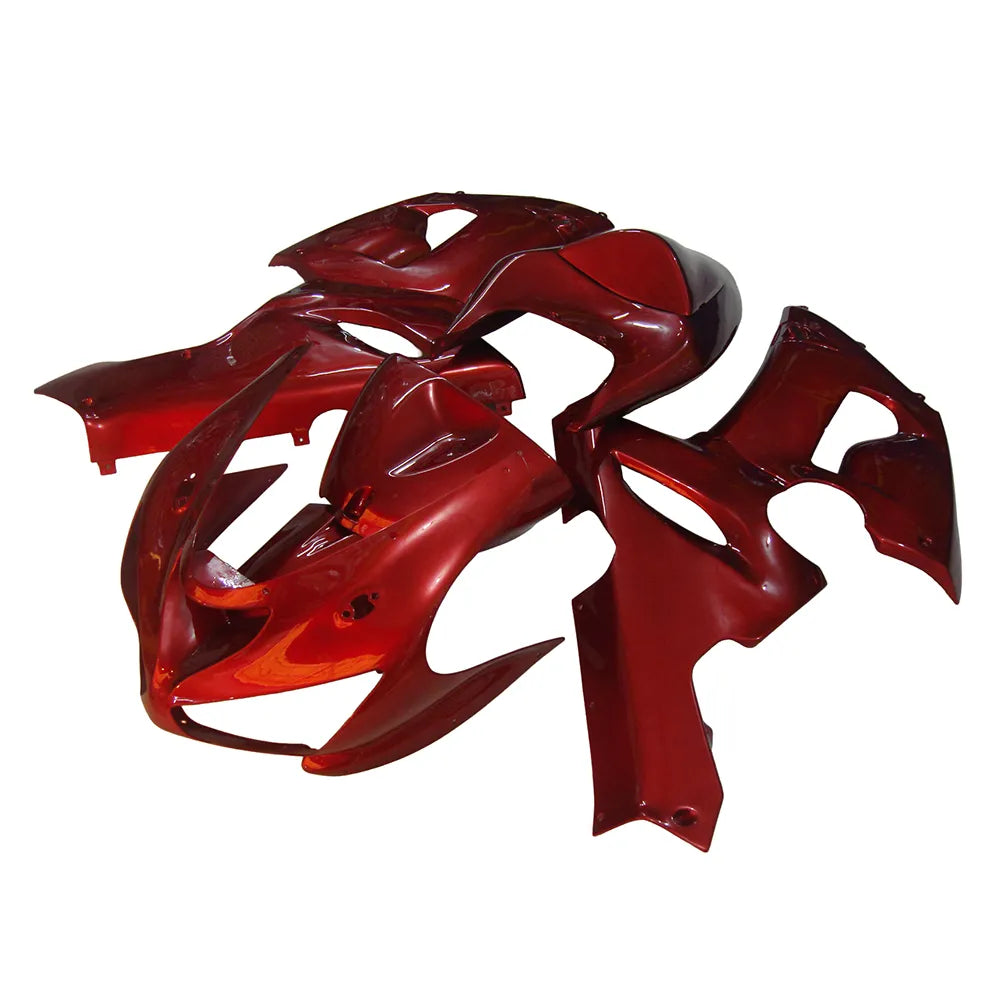 Kawasaki ZX-6R / 636 2005-2006 Full Pearl Red tail section fairing detail view 15