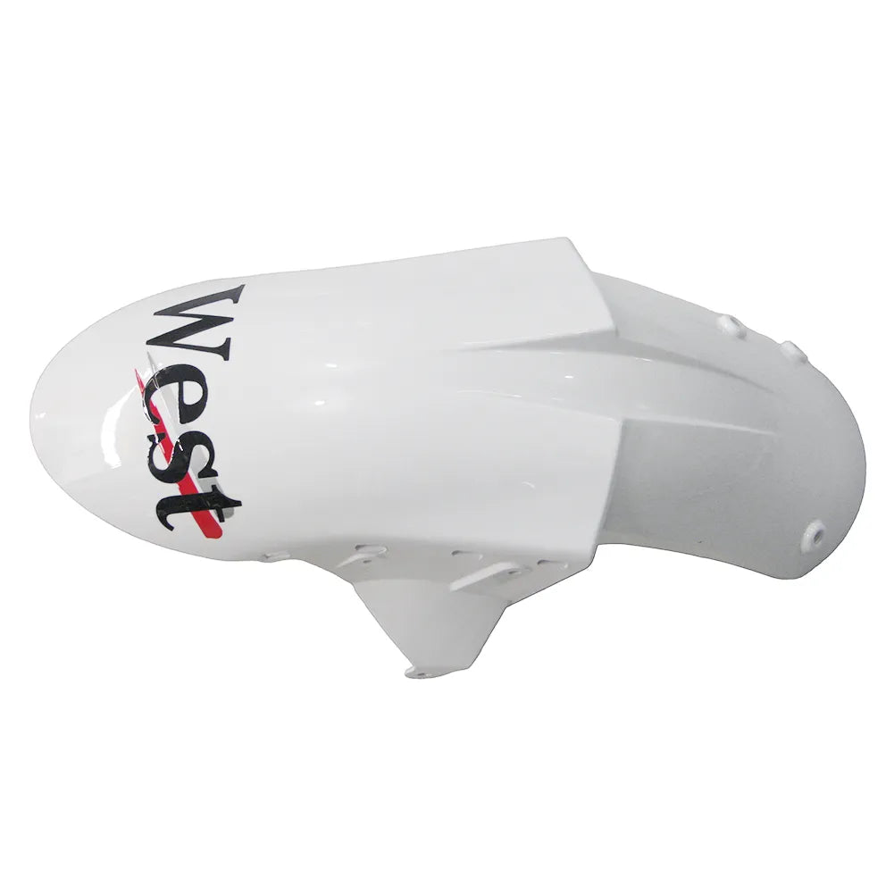 Kawasaki ZX-6R / 636 2005-2006 Black and White WEST Edition tail section fairing detail view 13