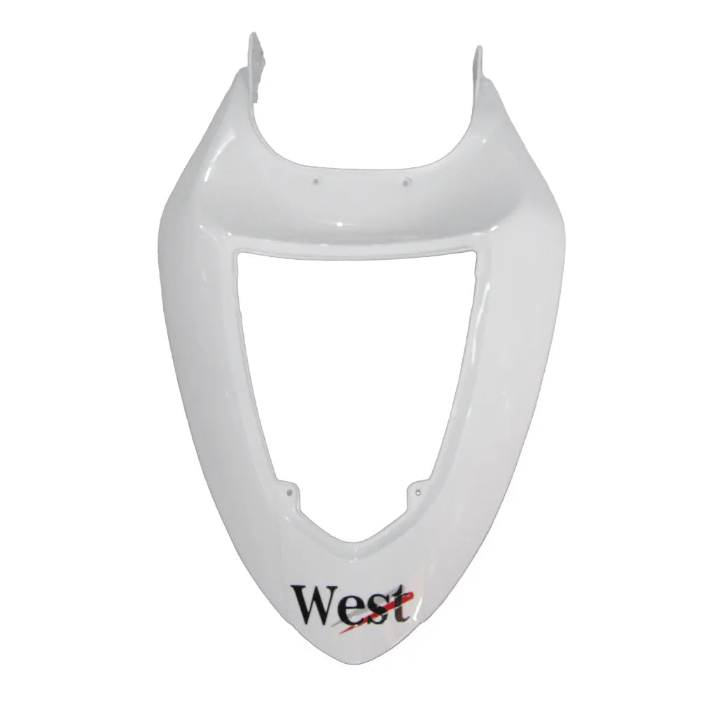 Kawasaki ZX-6R / 636 2005-2006 Black and White WEST Edition tail section fairing detail view 15