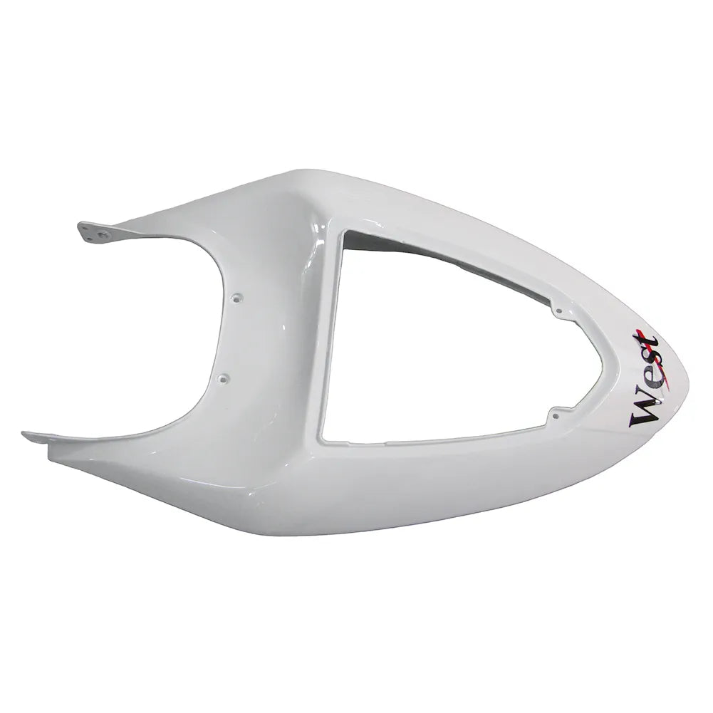 Kawasaki ZX-6R / 636 2005-2006 Black and White WEST Edition tail section fairing detail view 16