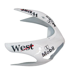 Kawasaki ZX-6R / 636 2005-2006 Black and White WEST Edition tail section fairing detail view 3
