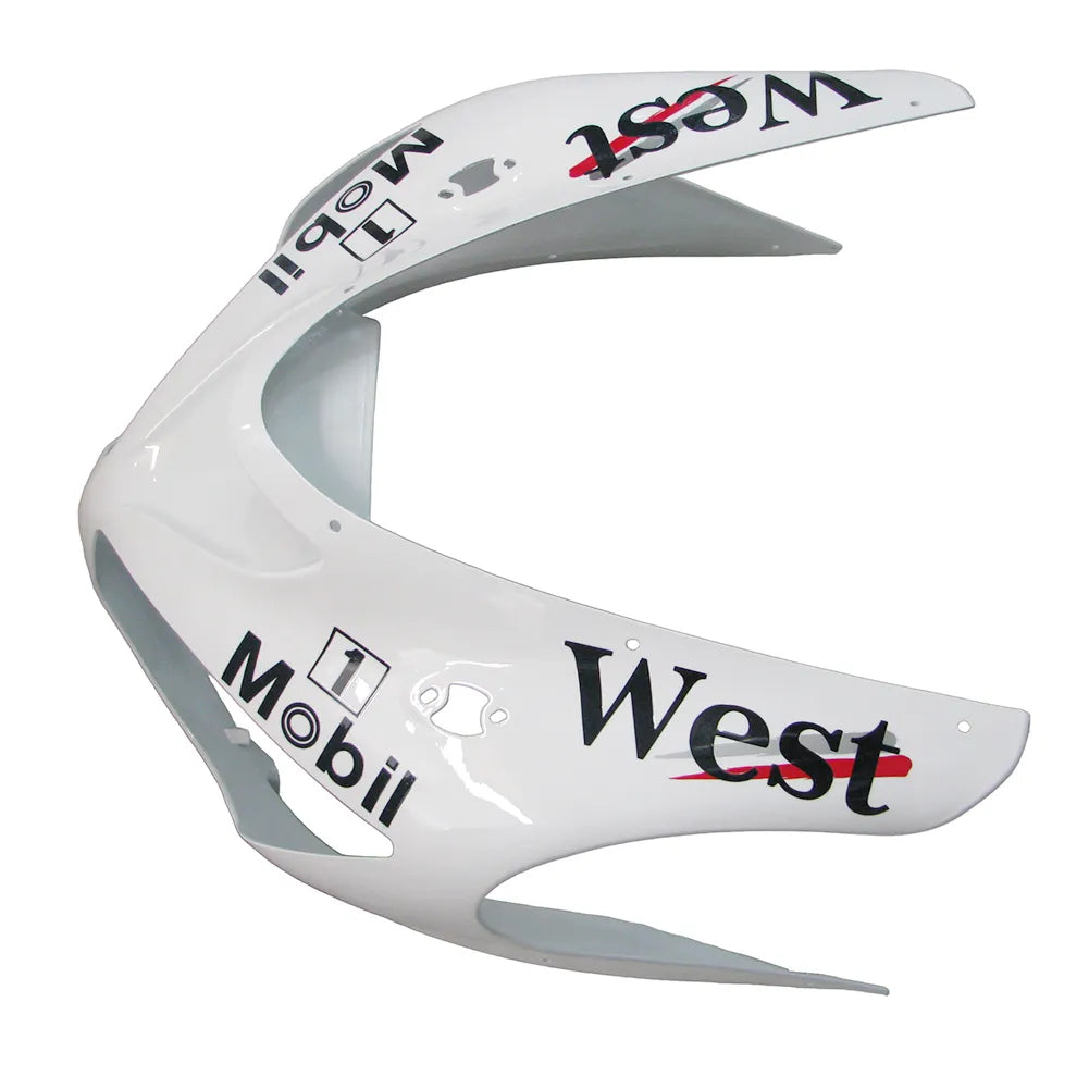 Kawasaki ZX-6R / 636 2005-2006 Black and White WEST Edition tail section fairing detail view 5
