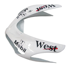 Kawasaki ZX-6R / 636 2005-2006 Black and White WEST Edition tail section fairing detail view 5