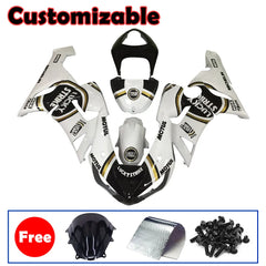 Kawasaki ZX-6R / 636 2005-2006 Black and White Lucky Strike Edition Fairing Kit without Logos