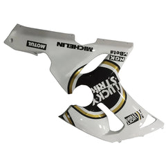 Kawasaki ZX-6R / 636 2005-2006 Black and White Lucky Strike Edition without Logos fairing kit left side view