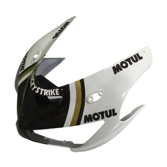Kawasaki ZX-6R / 636 2005-2006 Black and White Lucky Strike Edition without Logos tail section fairing detail view 1