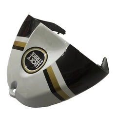 Kawasaki ZX-6R / 636 2005-2006 Black and White Lucky Strike Edition without Logos tail section fairing detail view 3