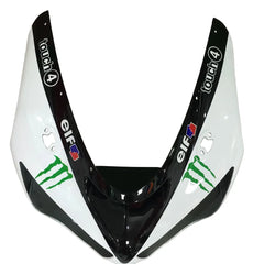 Kawasaki ZX-6R / 636 2005-2006 Black, White, and Green Monster Edition without Logos tail section fairing detail view 4