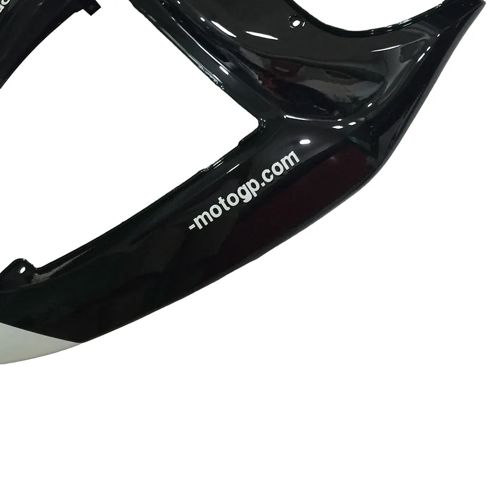 Kawasaki ZX-6R / 636 2005-2006 Black, White, and Green Monster Edition without Logos tail section fairing detail view 2