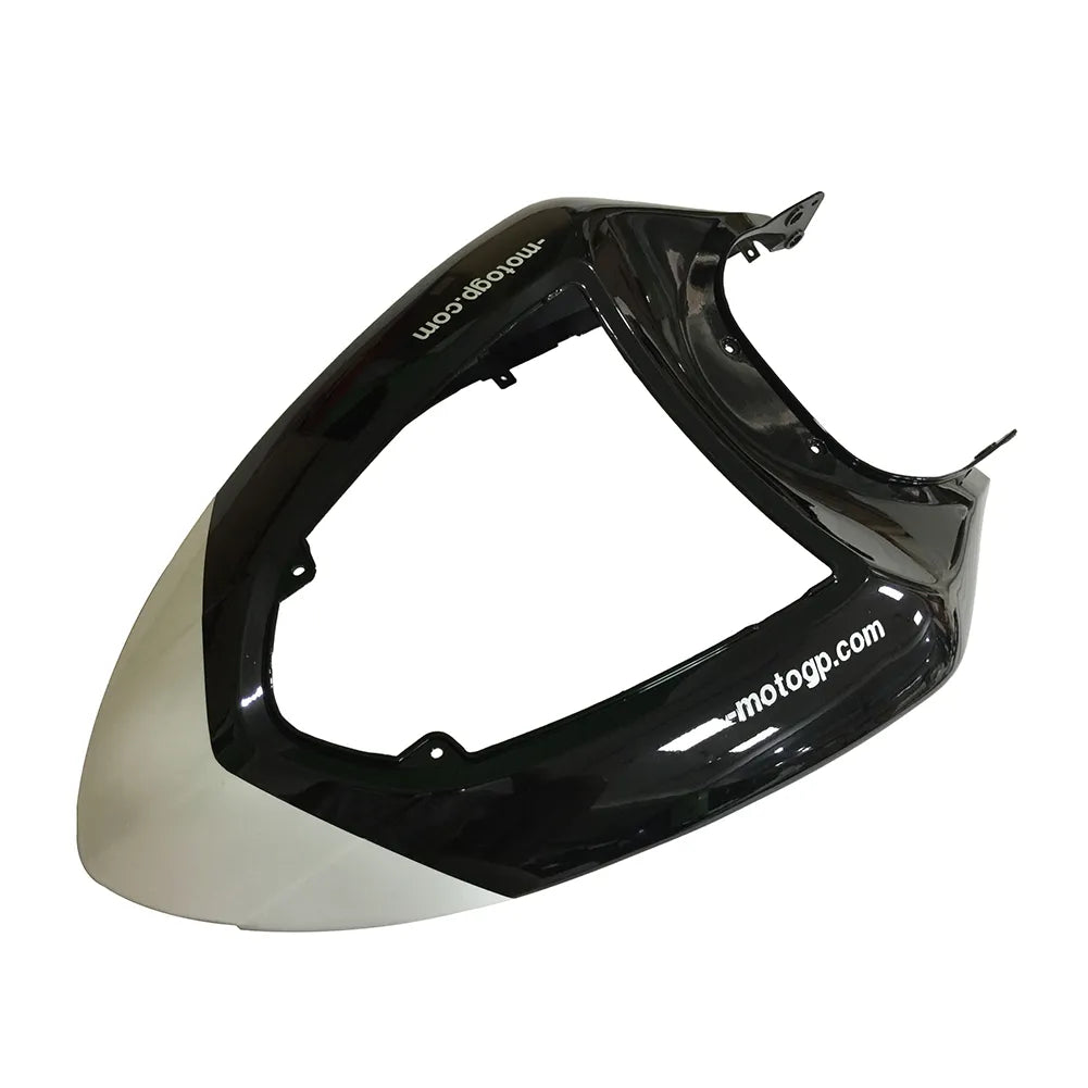 Kawasaki ZX-6R / 636 2005-2006 Black, White, and Green Monster Edition without Logos tail section fairing detail view 1