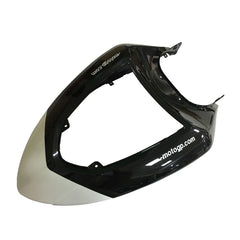 Kawasaki ZX-6R / 636 2005-2006 Black, White, and Green Monster Edition without Logos tail section fairing detail view 1