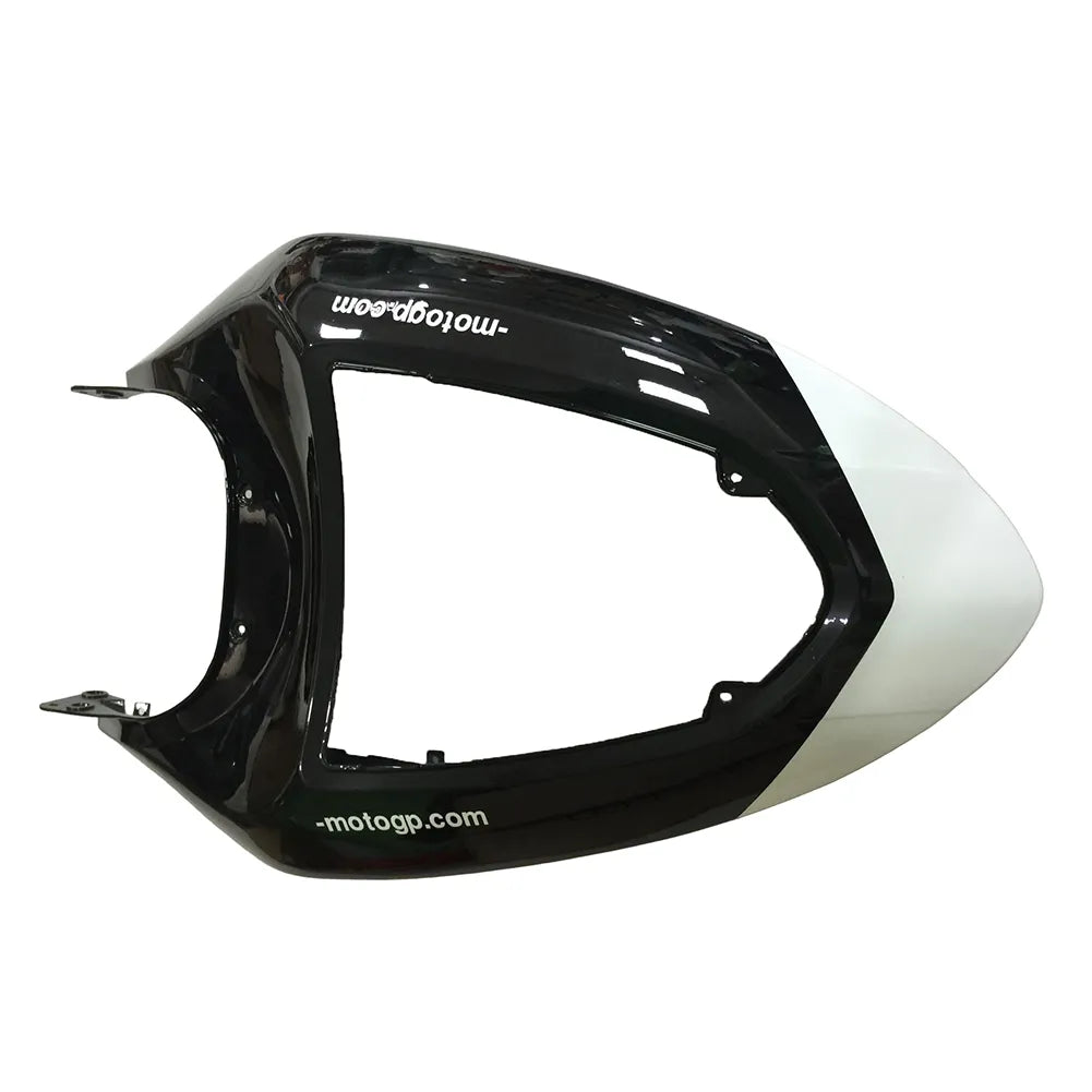 Kawasaki ZX-6R / 636 2005-2006 Black, White, and Green Monster Edition without Logos tail section fairing detail view 3