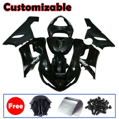 Kawasaki ZX-6R / 636 2005-2006 Lower Cowl Matte Black Decal Style Fairing Kit