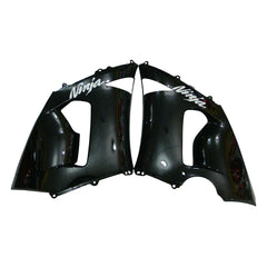 Kawasaki ZX-6R / 636 2005-2006 Lower Cowl Matte Black Decal Style tail section fairing detail view 4