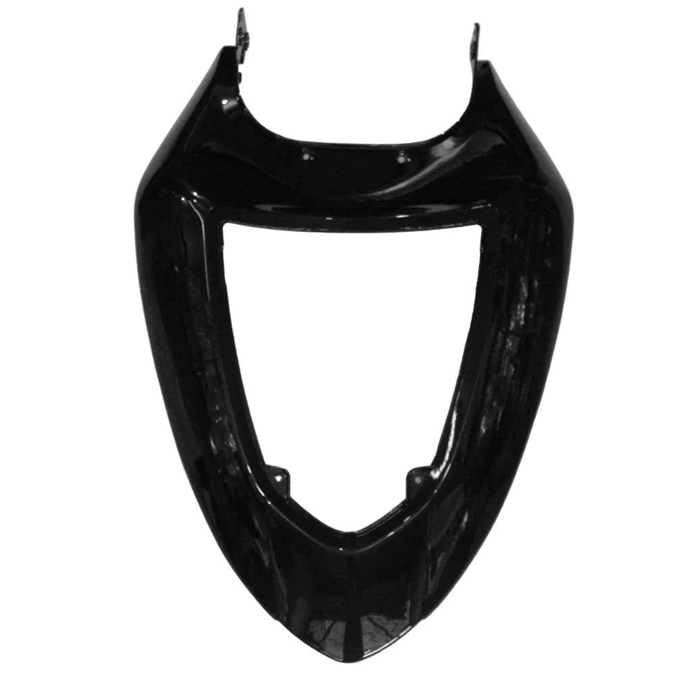 Kawasaki ZX-6R / 636 2005-2006 Matte and Gloss Black No Decal Style tail section fairing detail view 6