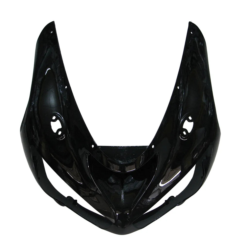 Kawasaki ZX-6R / 636 2005-2006 Matte and Gloss Black No Decal Style tail section fairing detail view 9