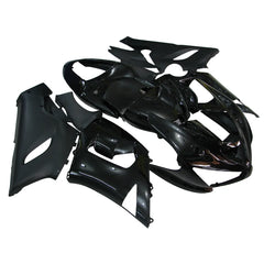 Kawasaki ZX-6R / 636 2005-2006 Matte and Gloss Black No Decal Style fairing kit left side view