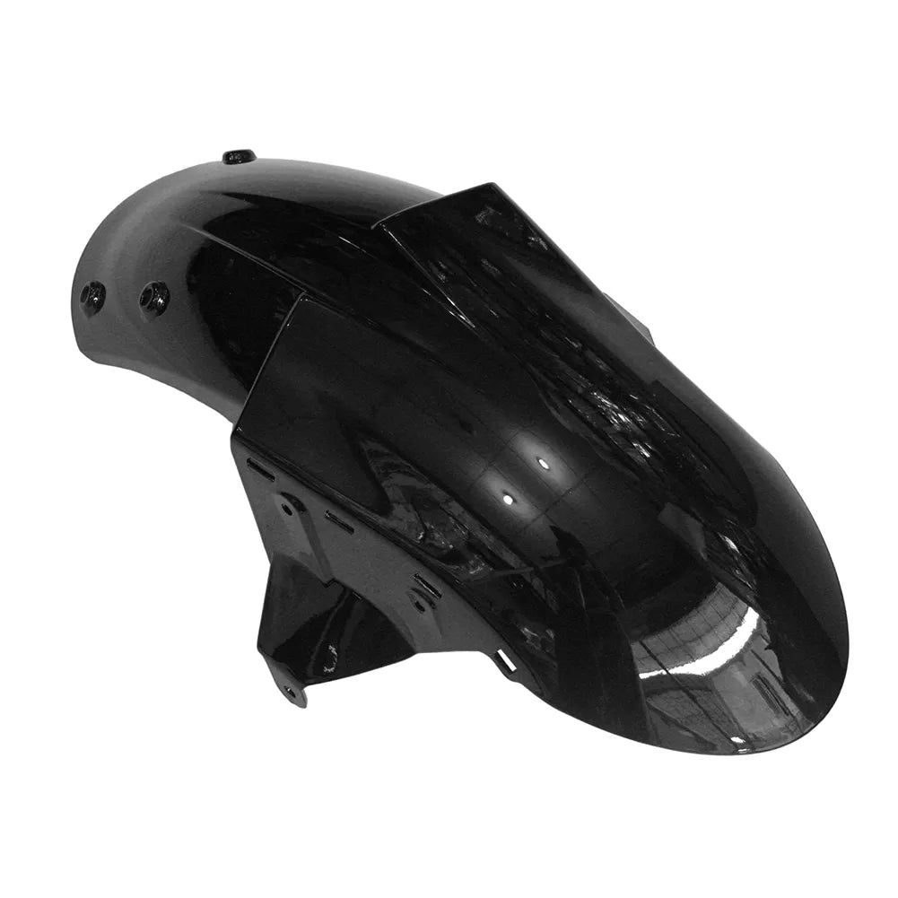 Kawasaki ZX-6R / 636 2005-2006 Matte and Gloss Black No Decal Style tail section fairing detail view 3