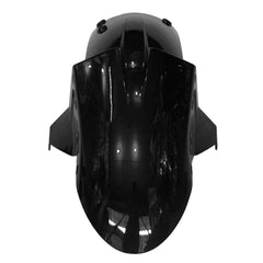 Kawasaki ZX-6R / 636 2005-2006 Matte and Gloss Black No Decal Style tail section fairing detail view 4