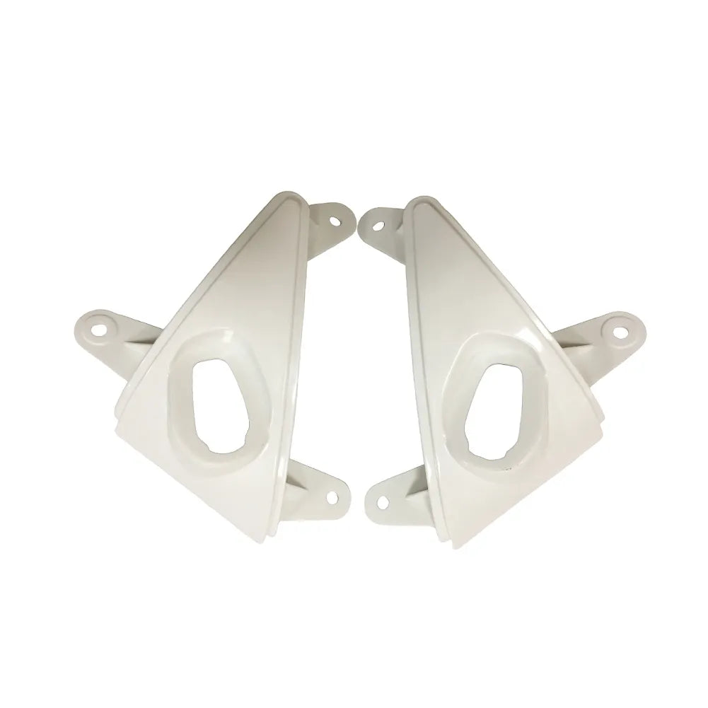 Kawasaki ZX-6R / 636 2005-2006 Plain White tail section fairing rear view