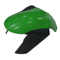Kawasaki ZX-6R / 636 2005-2006 Matte Black and Green Lettered tail section fairing detail view 2