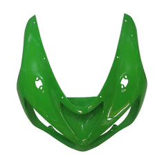 Kawasaki ZX-6R / 636 2005-2006 Matte Black and Green Lettered tail section fairing detail view 3