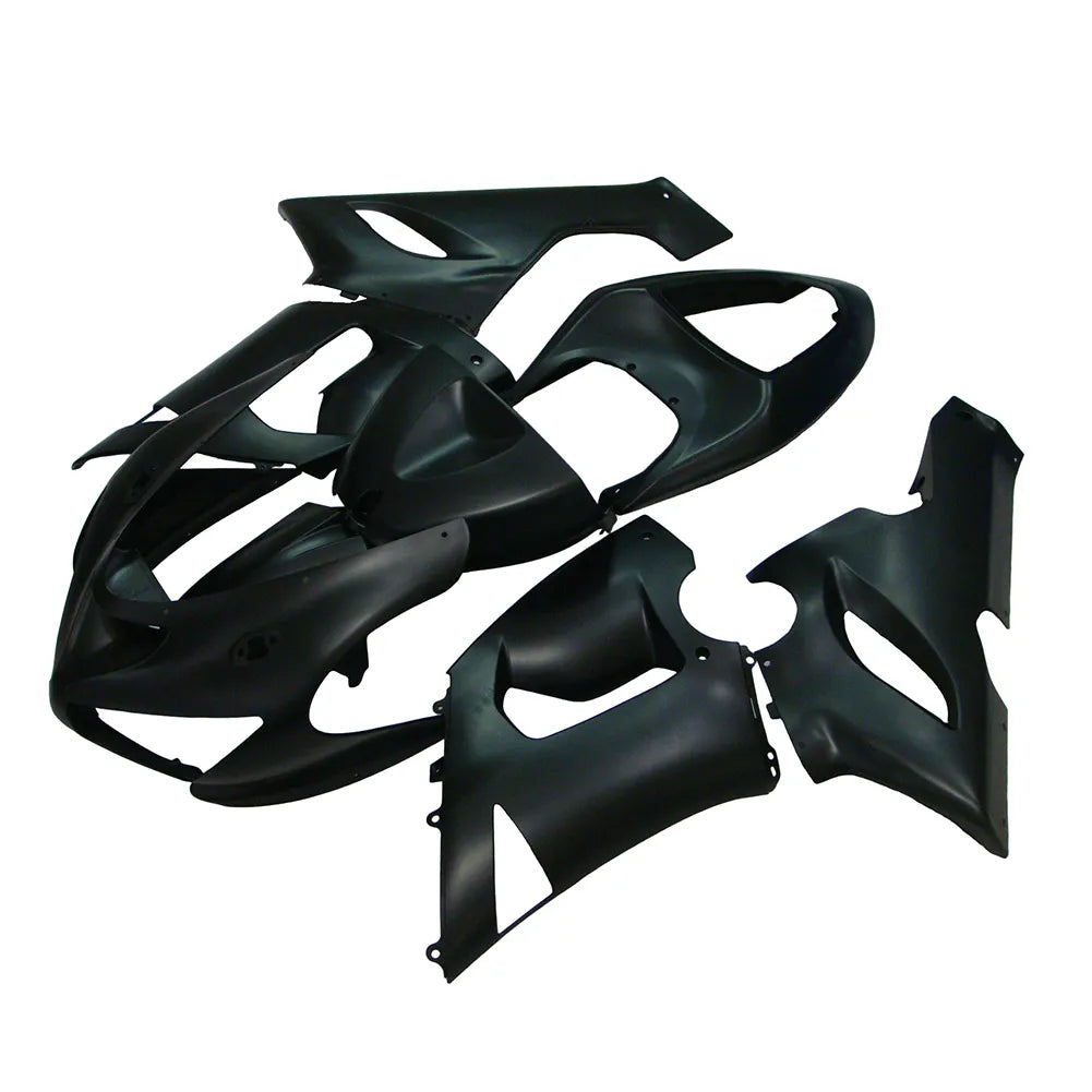 Kawasaki ZX-6R / 636 2005-2006 Matte Black No Lettering fairing kit detail detail view 2