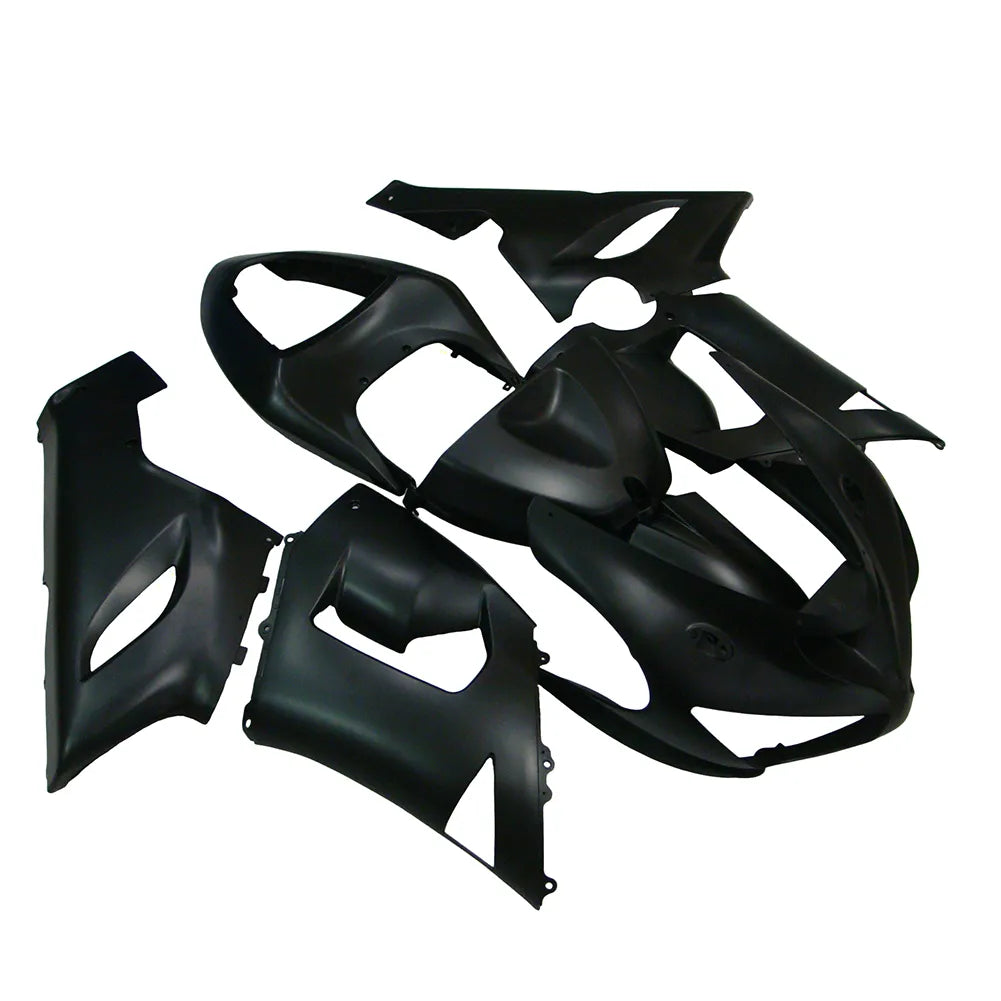 Kawasaki ZX-6R / 636 2005-2006 Matte Black No Lettering fairing kit detail detail view 3