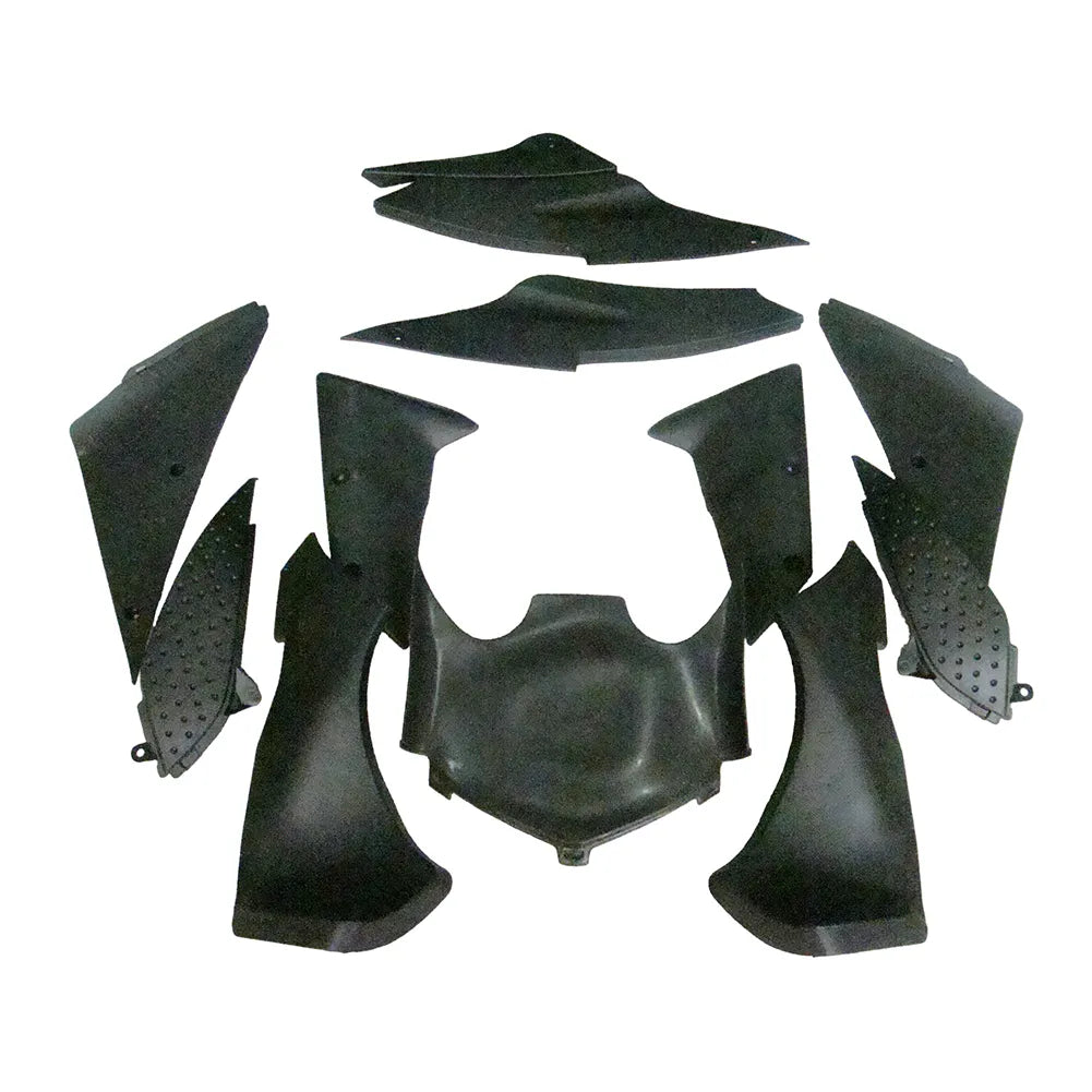 Kawasaki ZX-6R / 636 2005-2006 Matte Black No Lettering fairing kit detail detail view 4