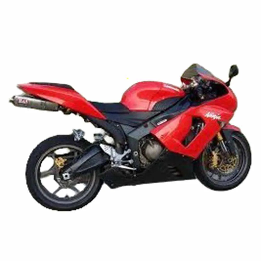 Kawasaki ZX-6R / 636 2005-2006 Factory Red fairing kit left side view