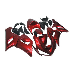 Kawasaki ZX-6R / 636 2005-2006 Pearl Red B fairing kit front view