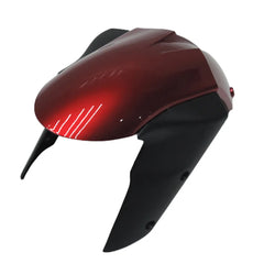 Kawasaki ZX-6R / 636 2005-2006 Pearl Red B tail section fairing detail view 1