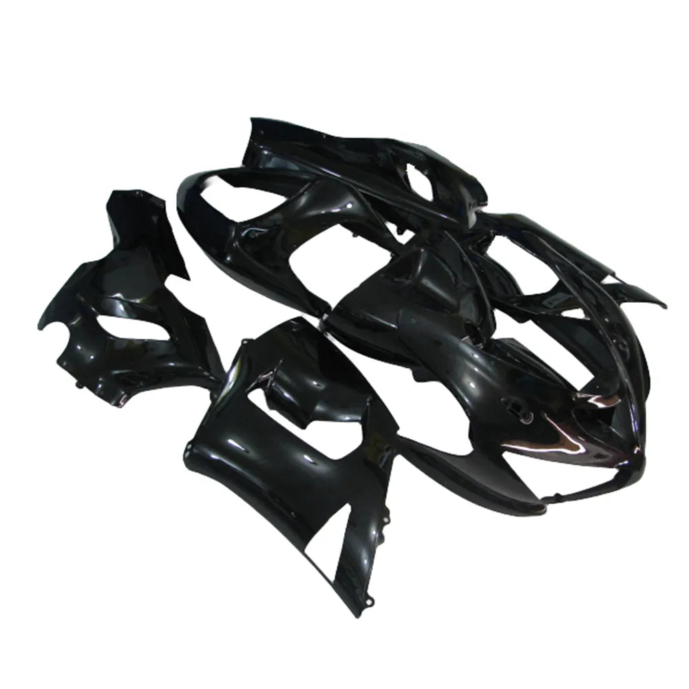 Kawasaki ZX-6R / 636 2005-2006 Solid Gloss Black fairing kit detail detail view 3