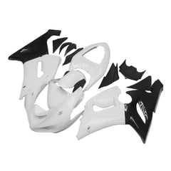 Kawasaki ZX-6R / 636 2005-2006 Black and White fairing kit front view
