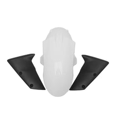 Kawasaki ZX-6R / 636 2005-2006 Black and White tail section fairing side view
