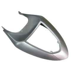 Kawasaki ZX-6R / 636 2005-2006 Red, Silver, and Flame Unlettered tail section fairing detail view 4