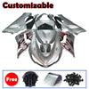 Kawasaki ZX-6R / 636 2005-2006 Red, Silver, and Flame Unlettered Fairing Kit