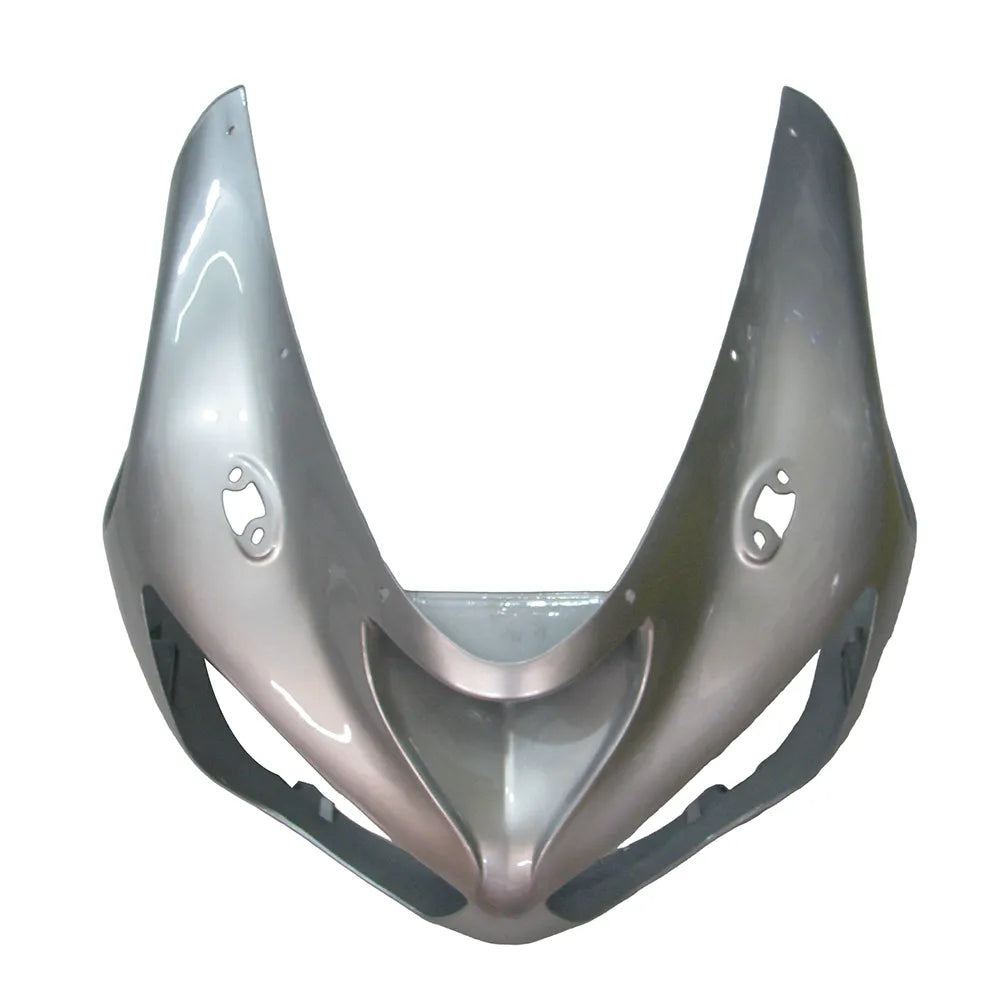 Kawasaki ZX-6R / 636 2005-2006 Red, Silver, and Flame Unlettered tail section fairing detail view 1