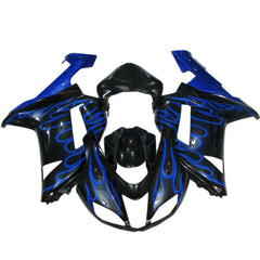 Kawasaki ZX-6R / 636 2007-2008 Blue Flame fairing kit front view