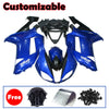 Kawasaki ZX-6R / 636 2007-2008 Blue and Black Fairing Kit